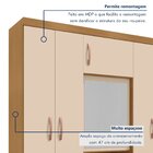 Guarda Roupas Capelinha 6 Portas E 3 Gavetas Gales Carvalho A