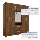 Guarda Roupas Capelinha 6 Portas E 3 Gavetas Gales Malbec