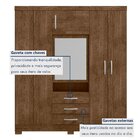 Guarda Roupas Capelinha 6 Portas E 3 Gavetas Gales Malbec