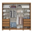 Guarda Roupas Casal 02 Portas Deslizantes 06 Gavetas Com Acab