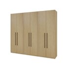 Guarda Roupas Casal 100% Mdf 6 Portas 3 Gavetas Nero Savana