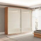 Guarda-roupas Casal 267cm Com 2 Portas Correr Dlc Freijó E Of