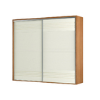 Guarda-roupas Casal 267cm Com 2 Portas Correr Dlc Freijó E Of