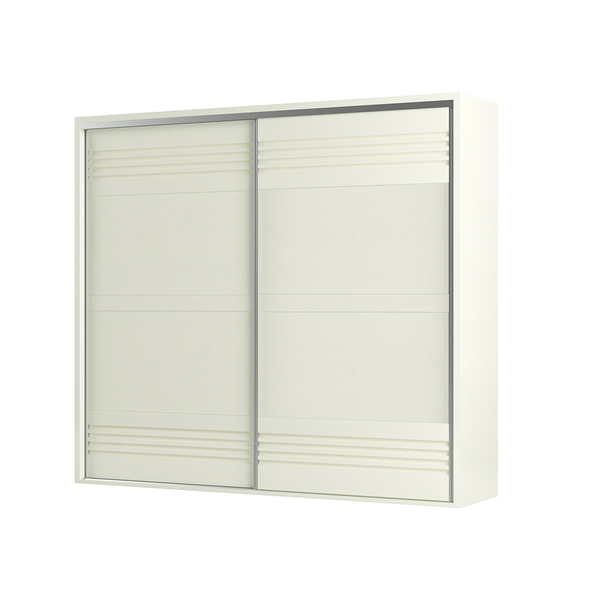 Guarda-roupas Casal 267cm Com 2 Portas Correr Dlc Off White