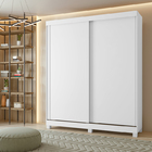 Guarda-roupas Casal 2 Portas 2 Gavetas Zeine Com Pés Sem Espe