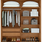 Guarda-roupas Casal 2 Portas 2 Gavetas Zeine Com Pés Sem Espe