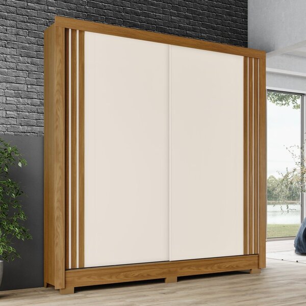 Guarda Roupas Casal 2 Portas 4 Gavetas B93 Nature/off White