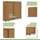 Guarda Roupas Casal 2 Portas 4 Gavetas Com Pés Upper Yescasa