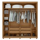 Guarda Roupas Casal 2 Portas 4 Gavetas Com Pés Upper Yescasa