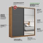 Guarda-roupas Casal 2 Portas Com Espelho Multimóveis Cr35227