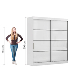 Guarda Roupas Casal 2 Portas De Correr 2 Gavetas Ruby Maxel