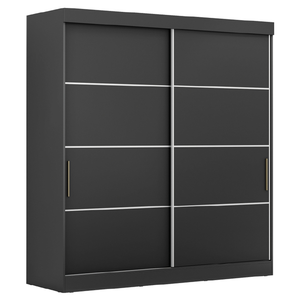 Guarda Roupas Casal 2 Portas De Correr 2 Gavetas Ruby Maxel