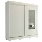 Guarda Roupas Casal 2 Portas De Correr 3 Gavetas E Espelho Il