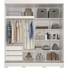 Guarda Roupas Casal 2 Portas De Correr 3 Gavetas E Espelho Il