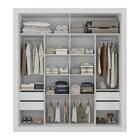 Guarda-roupas Casal 2 Portas De Correr 4 Gavetas Alasca Multi