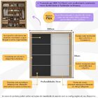 Guarda-roupas Casal 2 Portas De Correr 4 Gavetas Dallas Multi