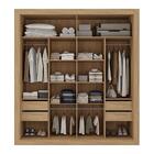 Guarda-roupas Casal 2 Portas De Correr 4 Gavetas Dallas Multi