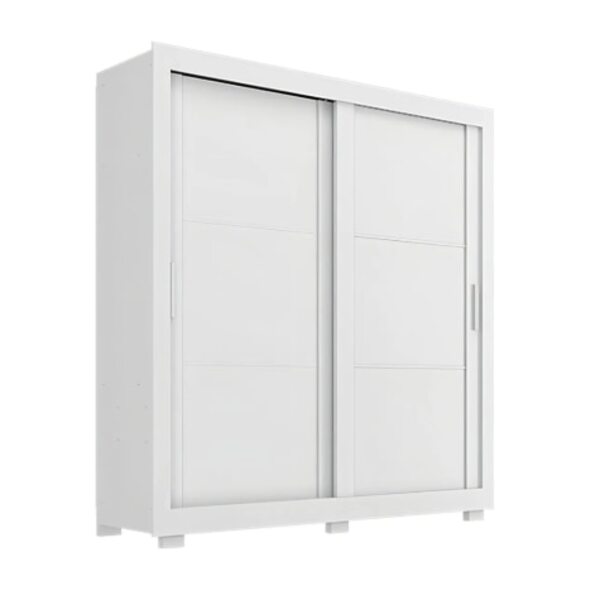 Guarda Roupas Casal 2 Portas De Correr 4 Gavetas Titanium Zan