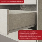 Guarda Roupas Casal 2 Portas Deslizantes 3 Gavetas Verg Branco