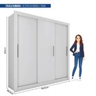 Guarda Roupas Casal 3 Portas 2 Gavetas Quito Espresso Móveis