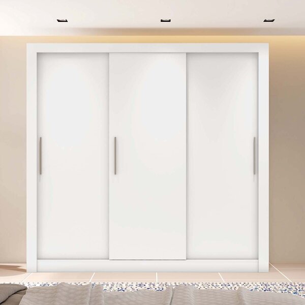 Guarda Roupas Casal 3 Portas 4 Gavetas Quito Espresso Móveis