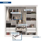 Guarda Roupas Casal 3 Portas 4 Gavetas Quito Espresso Móveis