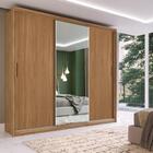 Guarda-roupas Casal 3 Portas Com Espelho Multimóveis Cr35234