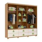 Guarda Roupas Casal 3 Portas De Correr 1 Espelho 6 Gavetas Co