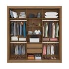 Guarda-roupas Casal 3 Portas De Correr 2 Gavetas E Espelho Mu