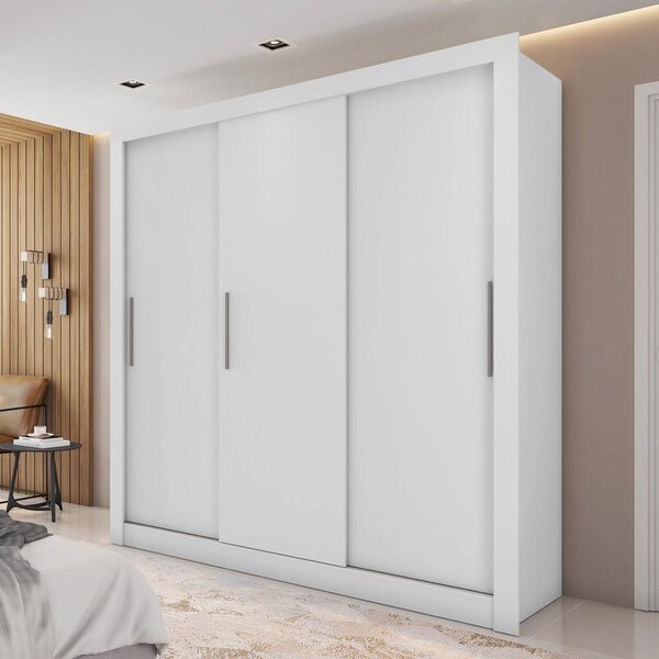 Guarda Roupas Casal 3 Portas De Correr 2 Gavetas Quito Espres