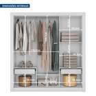 Guarda Roupas Casal 3 Portas De Correr 2 Gavetas Quito Espres