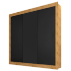 Guarda Roupas Casal 3 Portas De Correr 4 Gavetas 2,08m Manuel