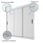 Guarda Roupas Casal 3 Portas De Correr 4 Gavetas Barcelona Br