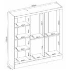 Guarda Roupas Casal 3 Portas De Correr 4 Gavetas Sara Amêndoa