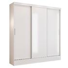 Guarda Roupas Casal 3 Portas De Correr 4 Gavetas Sara Branco
