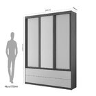 Guarda Roupas Casal 3 Portas De Correr 6 Gavetas Malca Jacara