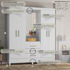 Guarda-roupas Casal 4 Portas 3 Gavetas E Espelho Multimóveis