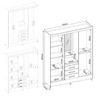 Guarda-roupas Casal 4 Portas 3 Gavetas E Espelho Multimóveis