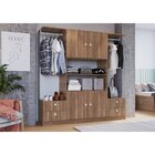 Guarda Roupas Casal 4 Portas 4 Gavetas 2 Cabideiros Closet  M