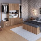 Guarda Roupas Casal 4 Portas 4 Gavetas 2 Cabideiros Closet  M