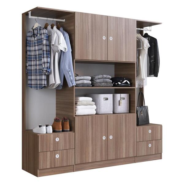 Guarda-roupas Casal 4 Portas 4 Gavetas Multimóveis Cr35096