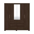 Guarda-roupas Casal 4 Portas 6 Gavetas E Espelhos Multimóveis