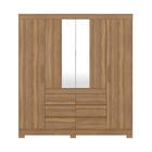 Guarda-roupas Casal 4 Portas 6 Gavetas E Espelhos Multimóveis