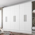 Guarda Roupas Casal 6 Portas 2 Gavetas Berlim Branco