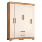 Guarda Roupas Casal 6 Portas 2 Gavetas Libano Madeirado / Off
