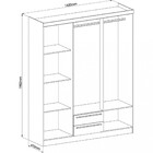 Guarda Roupas Casal 6 Portas 2 Gavetas Mali Móveis Castro