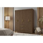 Guarda Roupas Casal 6 Portas 2 Gavetas Mobi Cacau