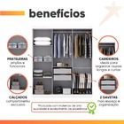 Guarda Roupas Casal 6 Portas 2 Gavetas Prime Branco Maxel