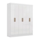 Guarda Roupas Casal 6 Portas 2 Gavetas Prime Branco Maxel