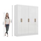 Guarda Roupas Casal 6 Portas 2 Gavetas Prime Branco Maxel
